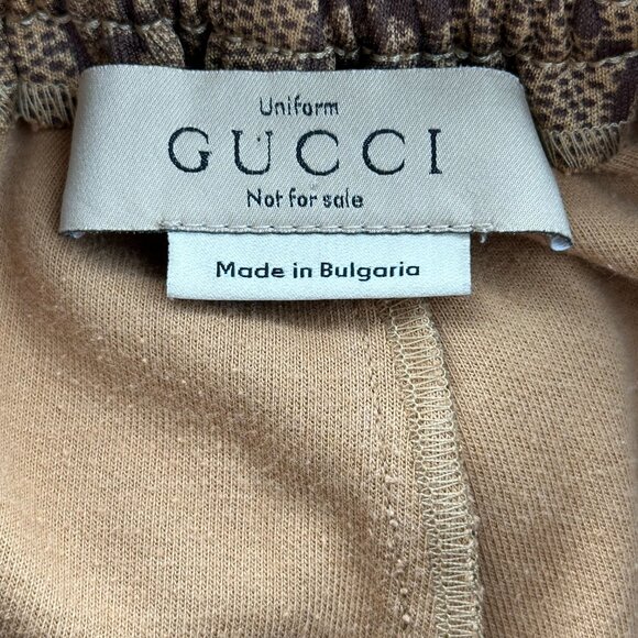 Gucci Tan Monogram Striped Track Pants - Picture 4 of 8